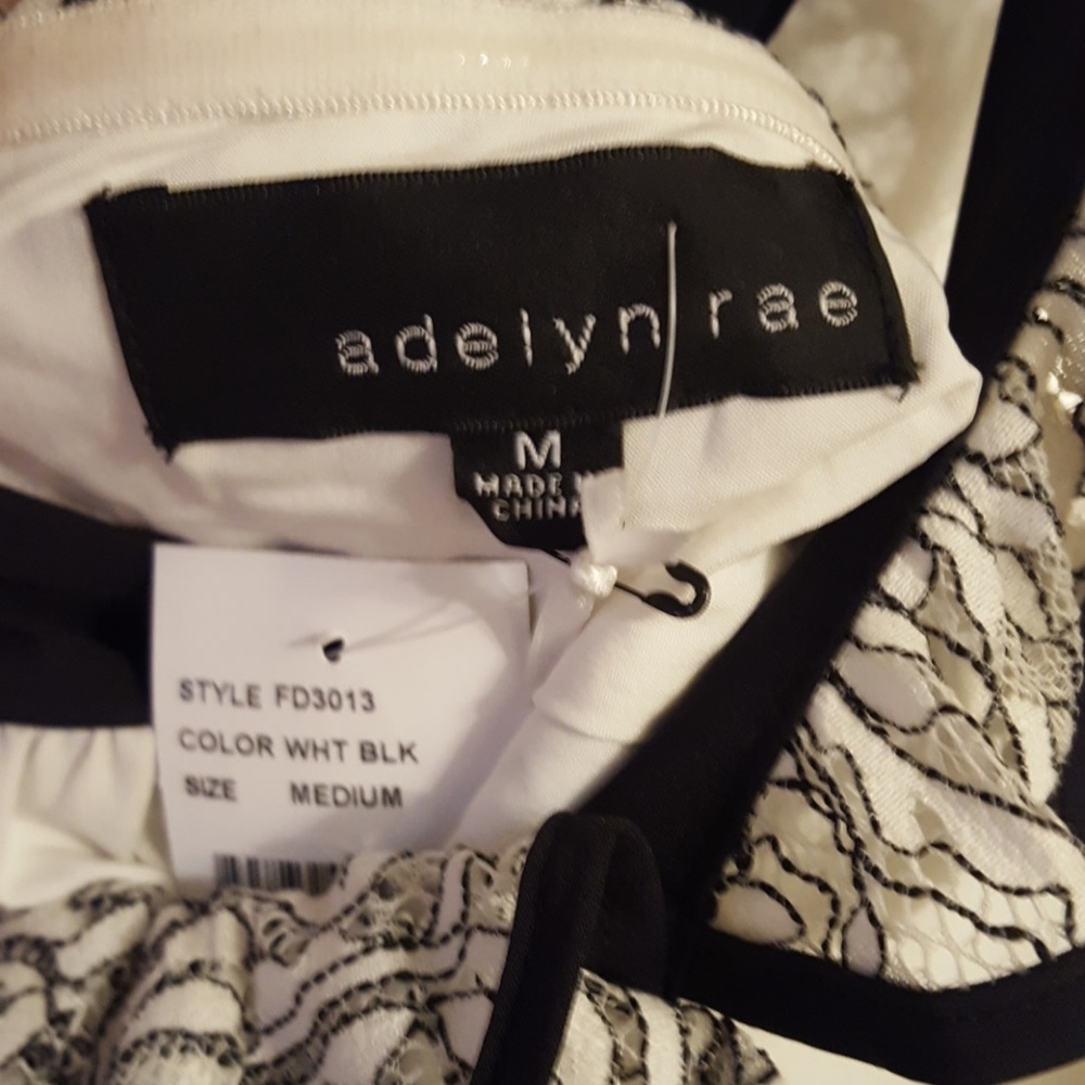 NWT White & Black Lace Dress, Nordstrom - Picture 5 of 6